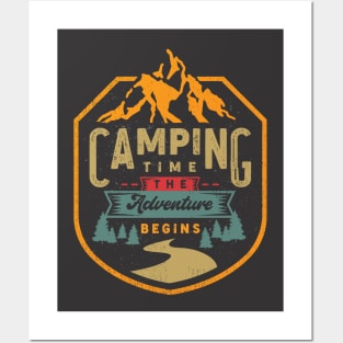 Camping time Posters and Art